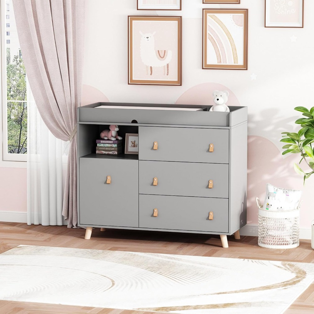 Baby Nursery Dresser - Wickeltisch für Babykommode, zwei in einer