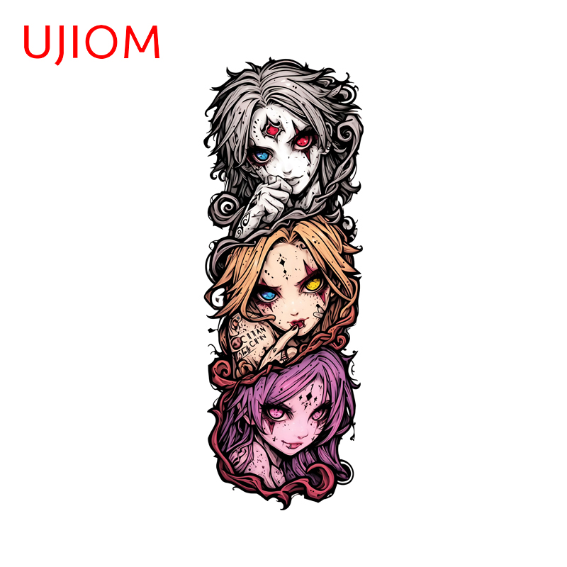 Baby Nursery Vinyl Wall Stickers - UJIOM Attraktiver Anime-Mädchen-Wandaufkleber, cooler Tattoo-Stil, Vorraum,
