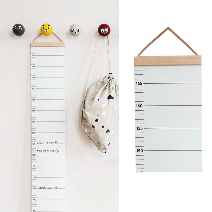 Baby Nursery Ornaments - Nordic Kinder Höhe Herrscher Leinwand Hängen