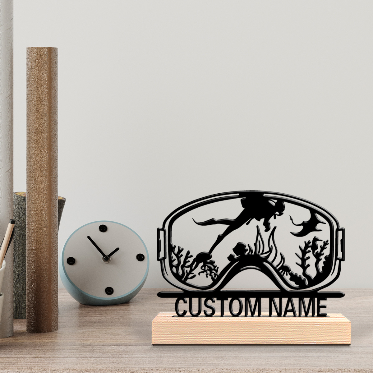 Baby Nursery Ornaments - 1 Stück Niedliche Personalisierte Taucher-Wanddekoration mit