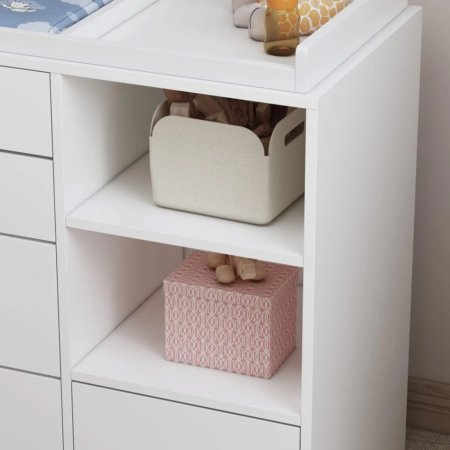 Kinderzimmer-Kommode, Weiße Sc – Baby Nursery Dresser Bewertung und Preis