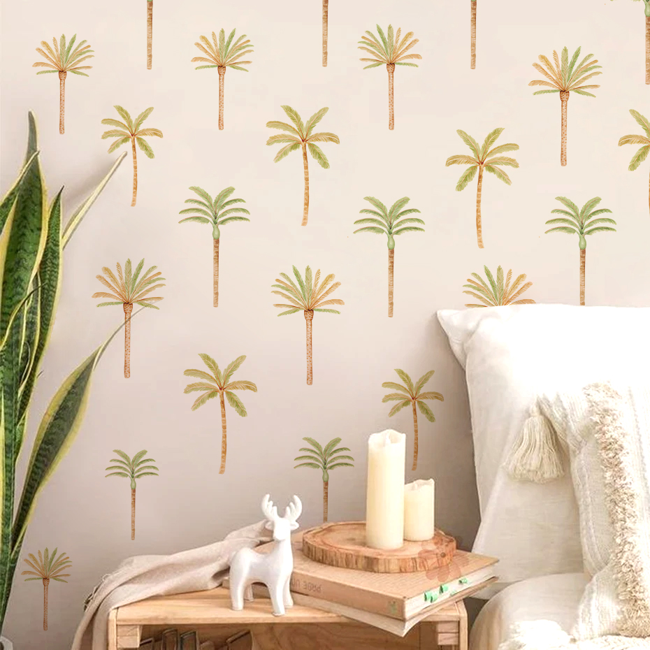 Boho Kokospalme Wandaufkleber  – Baby Nursery Vinyl Wall Stickers Bewertung und Preis