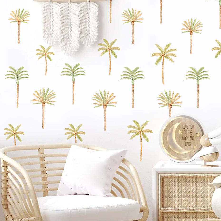 Boho Kokospalme Wandaufkleber  – Baby Nursery Vinyl Wall Stickers Bewertung und Preis