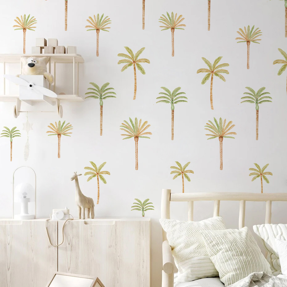 Boho Kokospalme Wandaufkleber  – Baby Nursery Vinyl Wall Stickers Bewertung und Preis