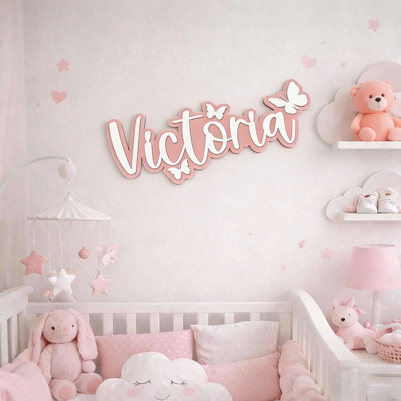 1 Stück individuelle Namenssch – Baby Nursery Ornaments Bewertung und Preis