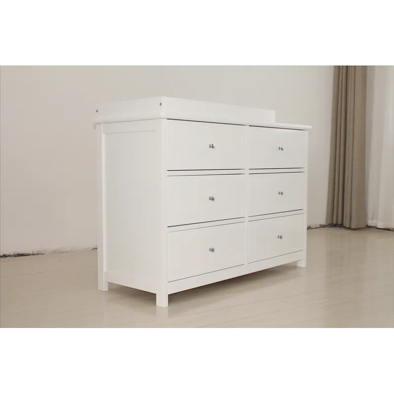 Weißer Baby-Aufbewahrungsschra – Baby Nursery Dresser Bewertung und Preis