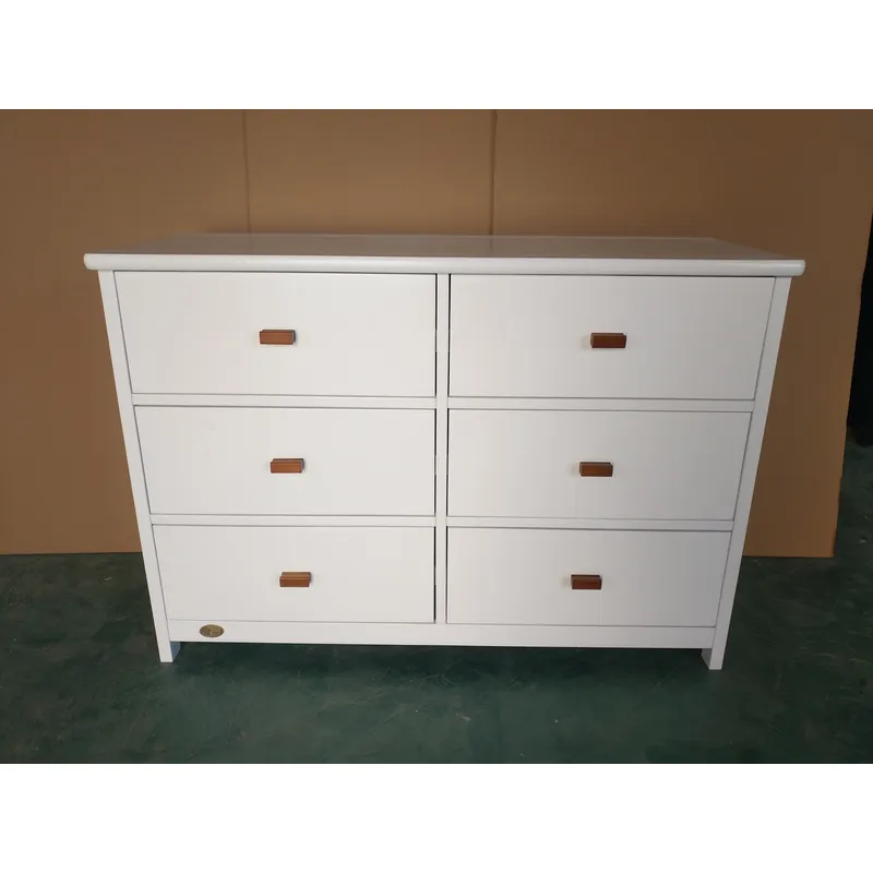 Weißer Baby-Aufbewahrungsschra – Baby Nursery Dresser Bewertung und Preis