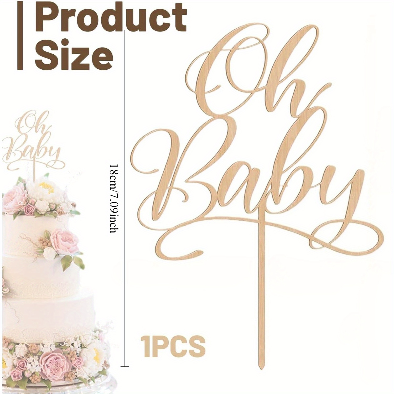 1 Stück „Oh Baby“ – Holz-Kuche – Baby Nursery Letters Bewertung und Preis