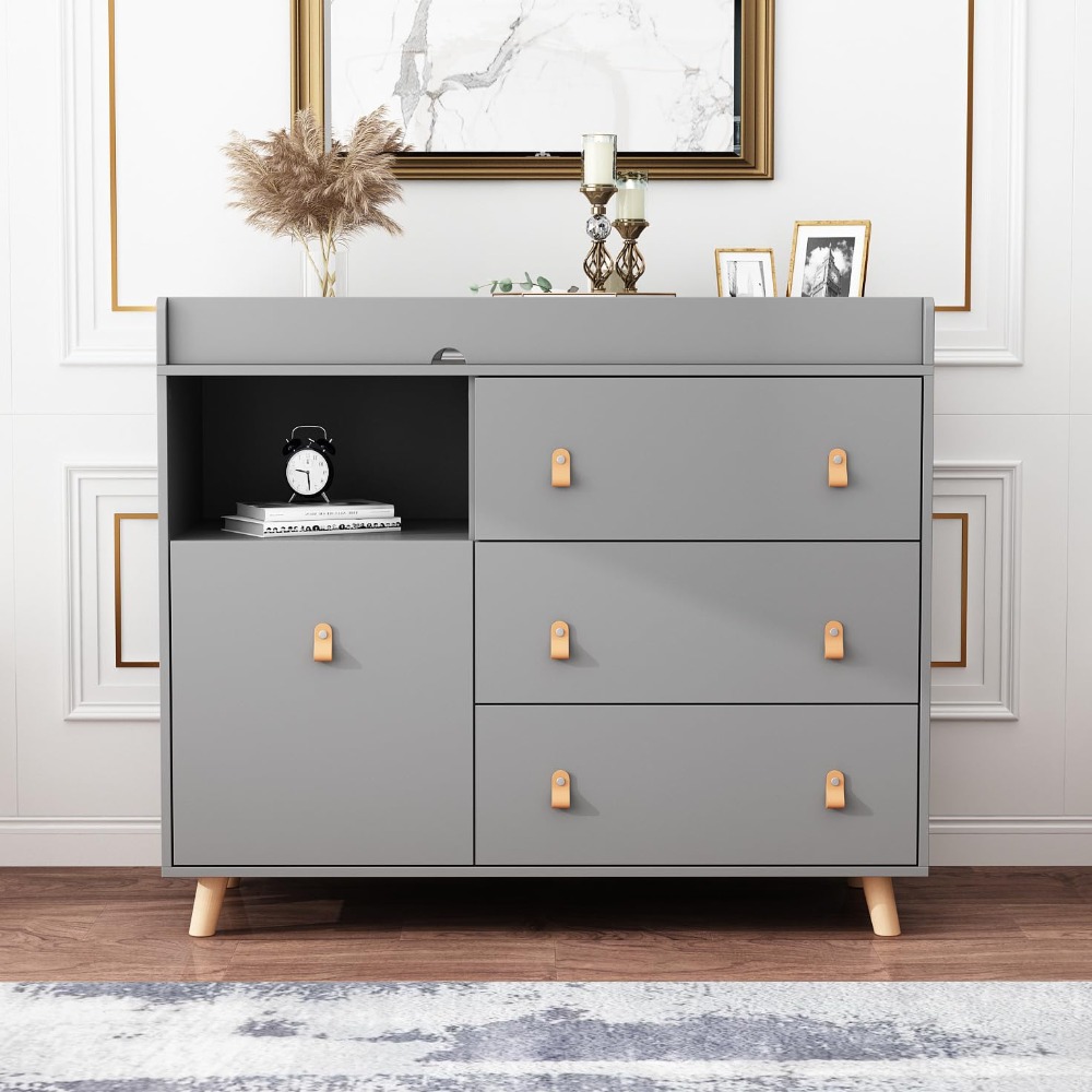 Wickeltisch für Babykommode, z – Baby Nursery Dresser Bewertung und Preis
