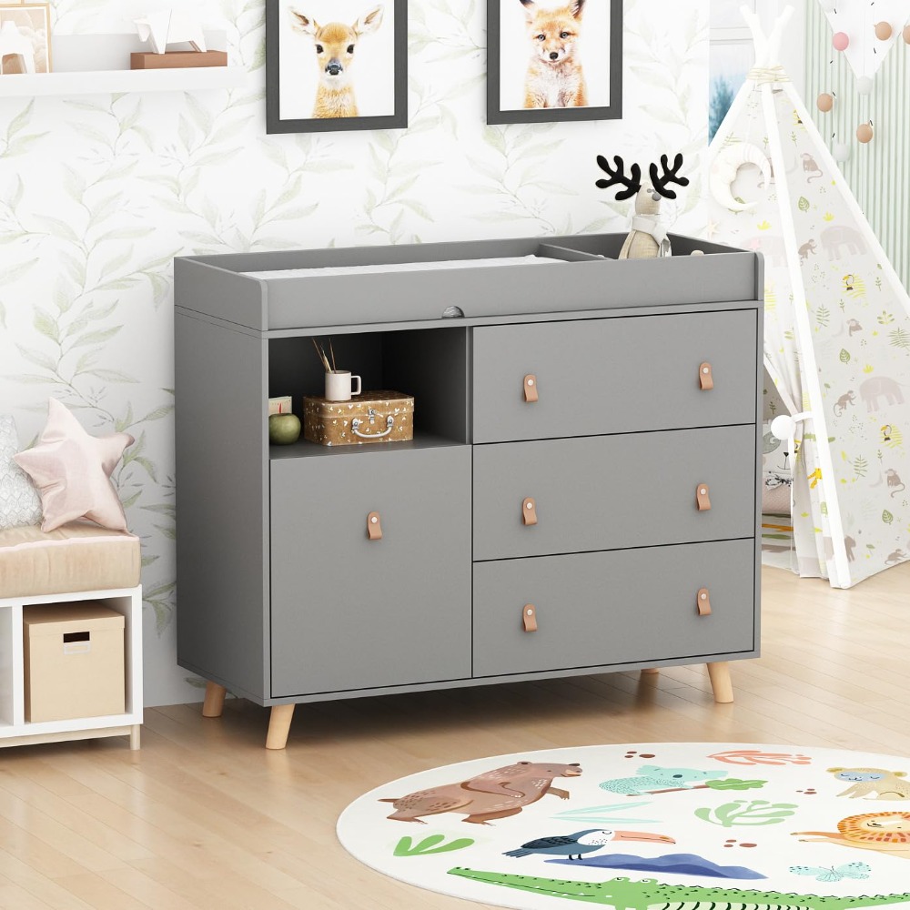 Wickeltisch für Babykommode, z – Baby Nursery Dresser Bewertung und Preis