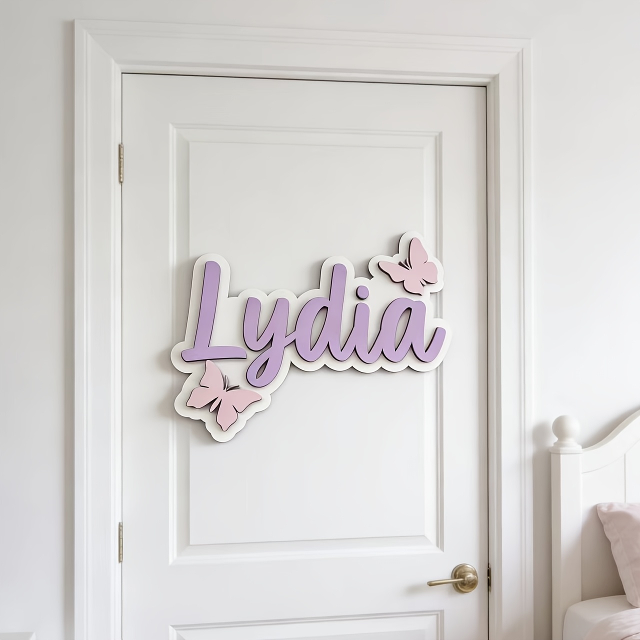 Personalisiertes blau-rosa Sch – Baby Nursery Letters Bewertung und Preis