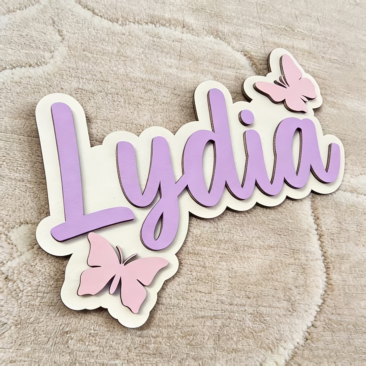 Personalisiertes blau-rosa Sch – Baby Nursery Letters Bewertung und Preis