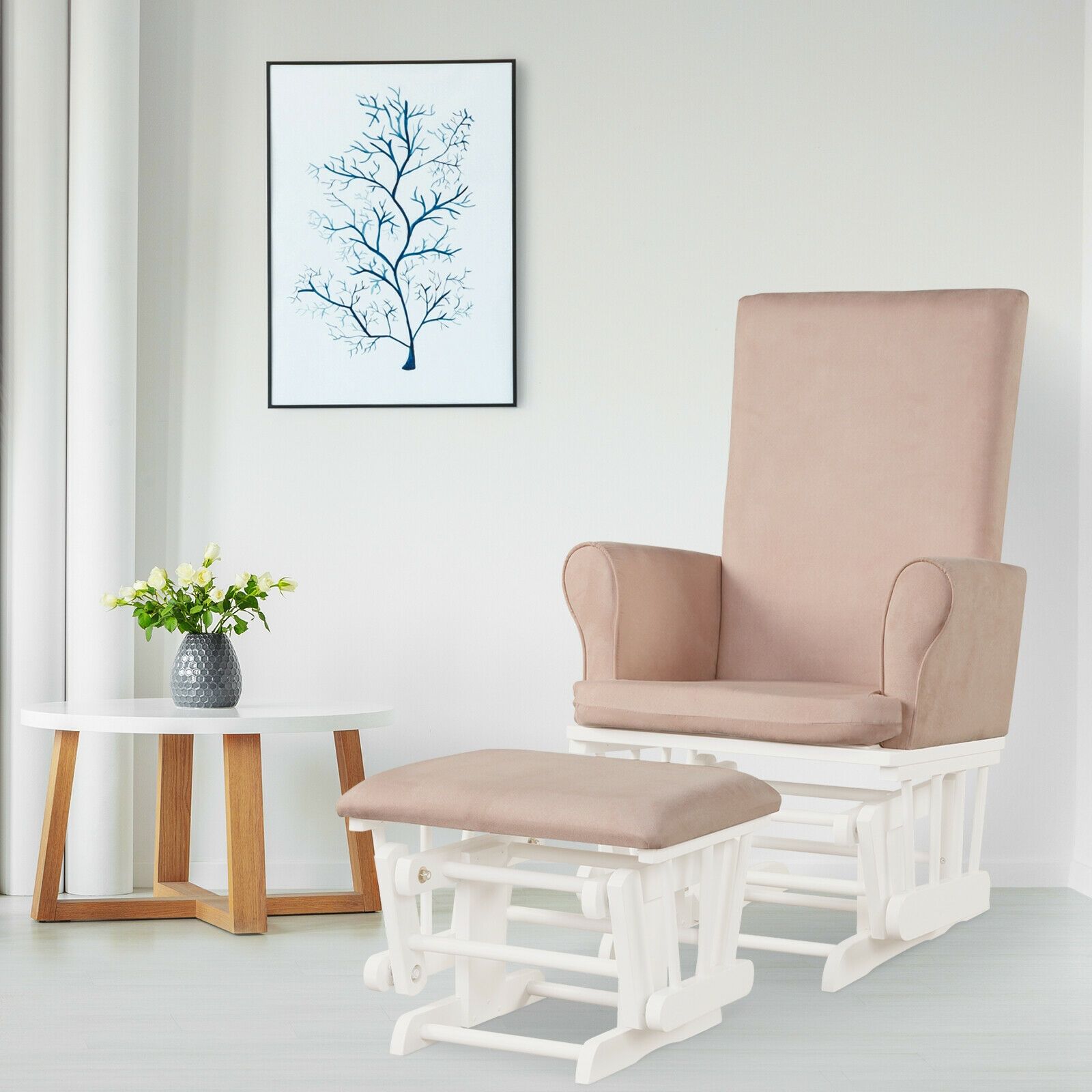 Baby-Schaukelstuhl mit Hocker  – Baby Nursery Glider Bewertung und Preis