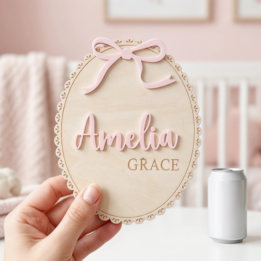 1 Stück Personalisierte Holz-N – Baby Nursery Letters Bewertung und Preis