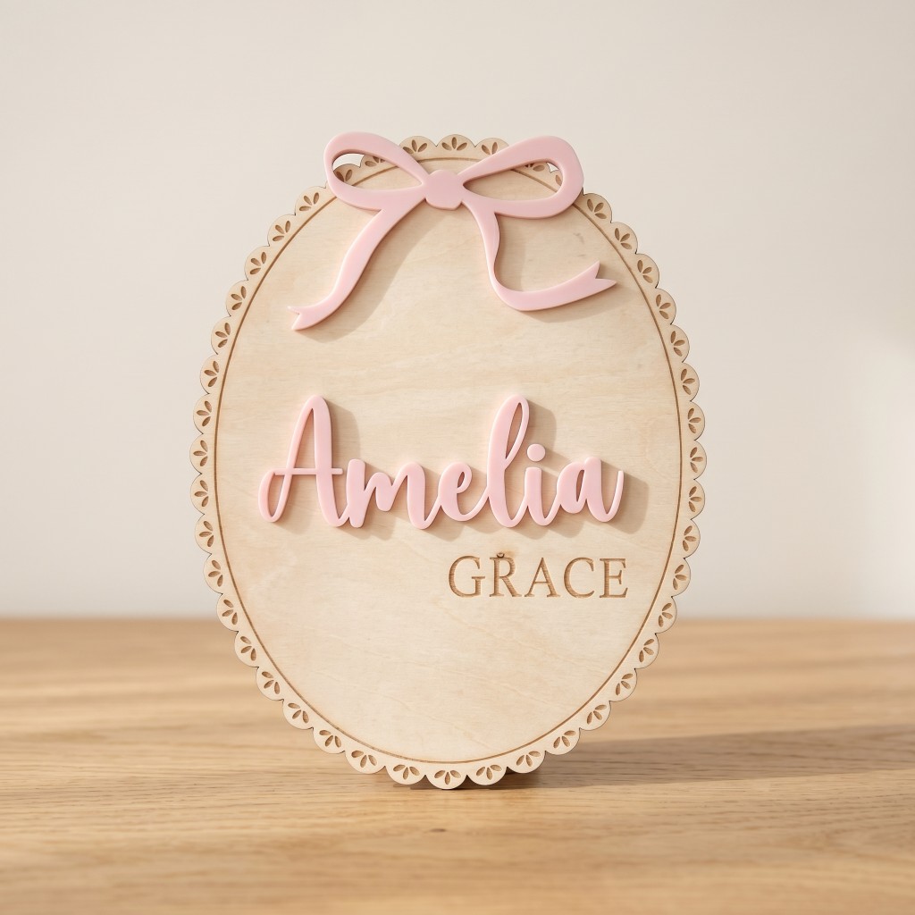 1 Stück Personalisierte Holz-N – Baby Nursery Letters Bewertung und Preis