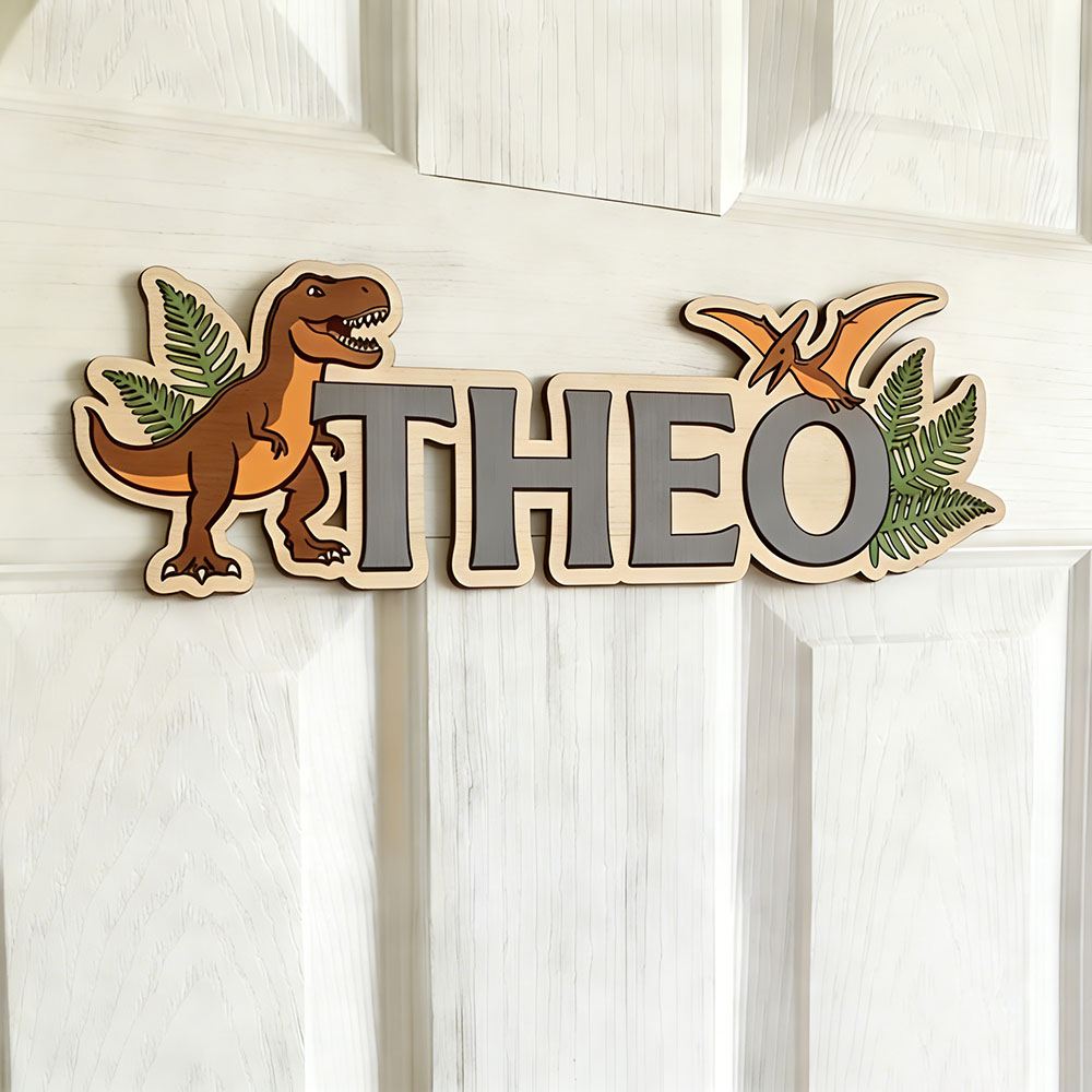 Personalisiertes Dinosaurier-N – Baby Nursery Letters Bewertung und Preis