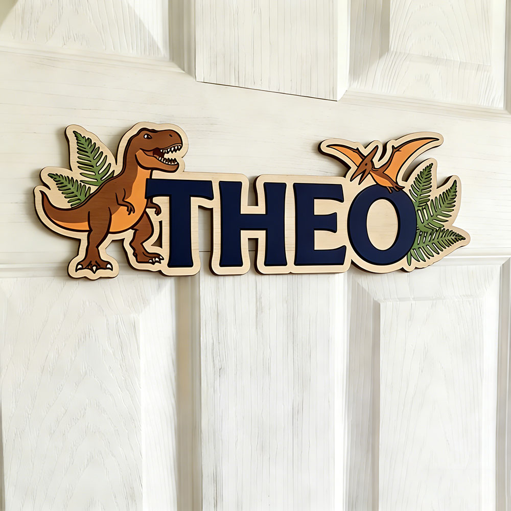Personalisiertes Dinosaurier-N – Baby Nursery Letters Bewertung und Preis