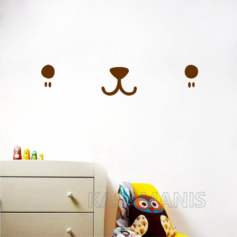Nette Kawaii Gesicht Wand Kuns – Baby Nursery Vinyl Wall Stickers Bewertung und Preis