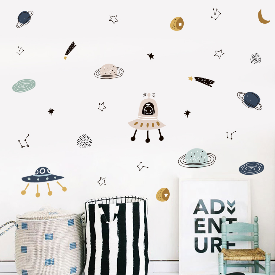 Cartoon UFO Aliens Planet Must – Baby Nursery Vinyl Wall Stickers Bewertung und Preis