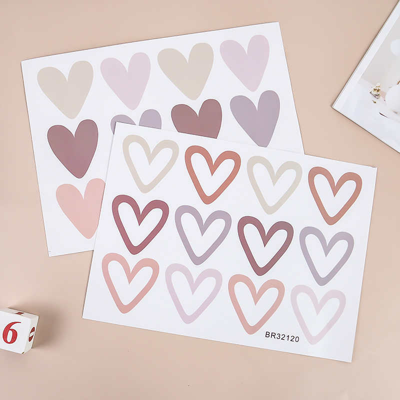 2 stücke schöne Herzen ins Wan – Baby Nursery Vinyl Wall Stickers Bewertung und Preis