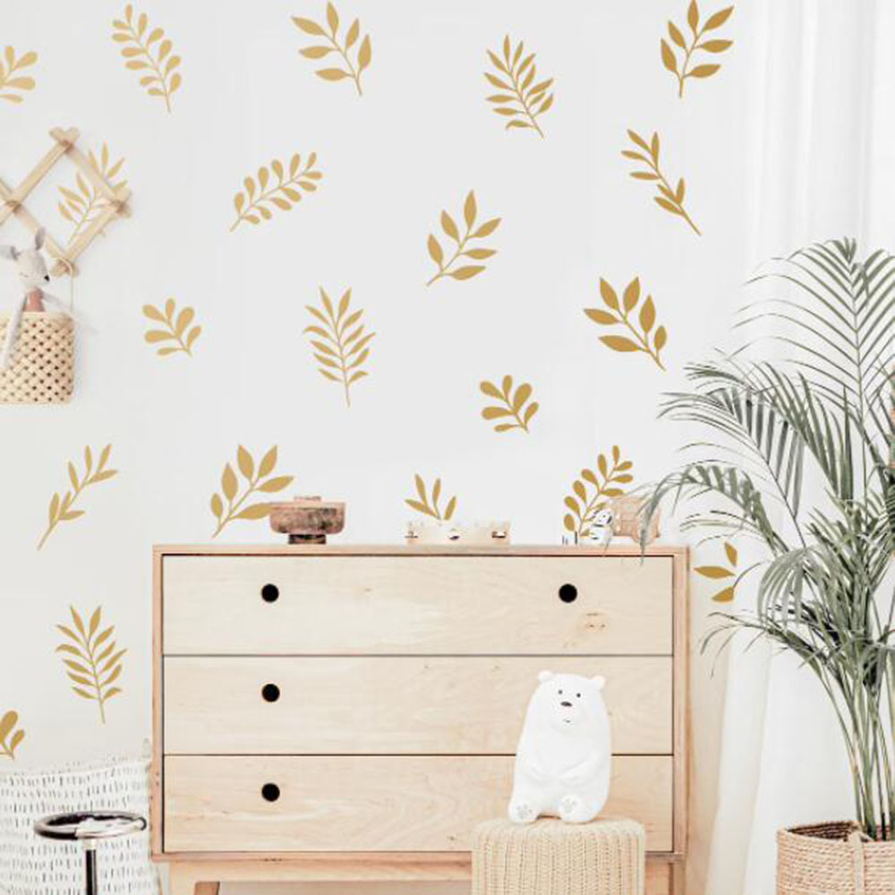 41 Stücke Botanische Blatt Wan – Baby Nursery Vinyl Wall Stickers Bewertung und Preis