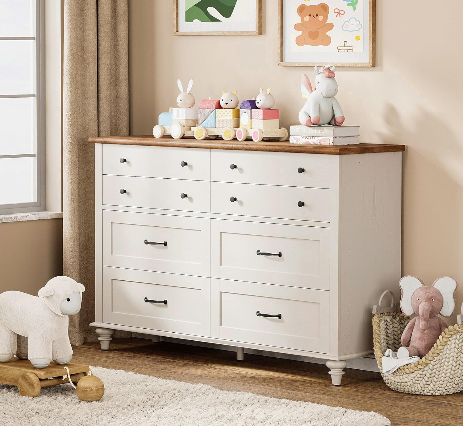 Moderne Kinderkommode mit 7 Sc – Baby Nursery Dresser Bewertung und Preis
