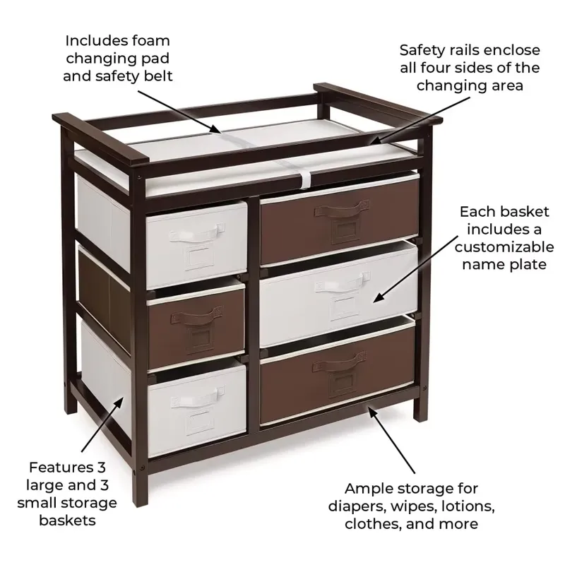 Moderne Holz-Babykommode mit W – Baby Nursery Dresser Bewertung und Preis