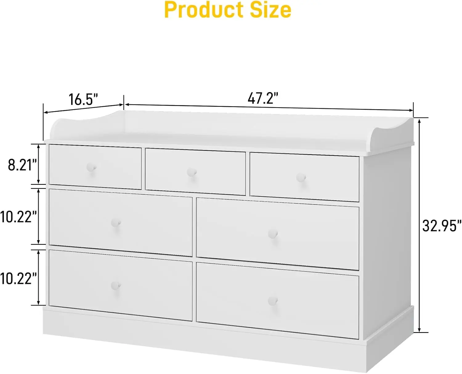 Kinderkommode mit 7 Schubladen – Baby Nursery Dresser Bewertung und Preis