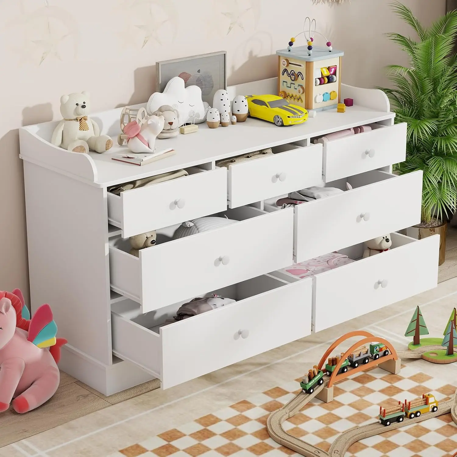 Kinderkommode mit 7 Schubladen – Baby Nursery Dresser Bewertung und Preis