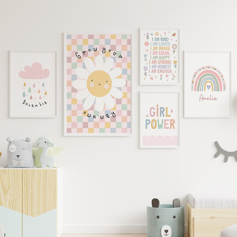 Sonne Blume Regenbogen Wolke H – Baby Nursery Prints Bewertung und Preis